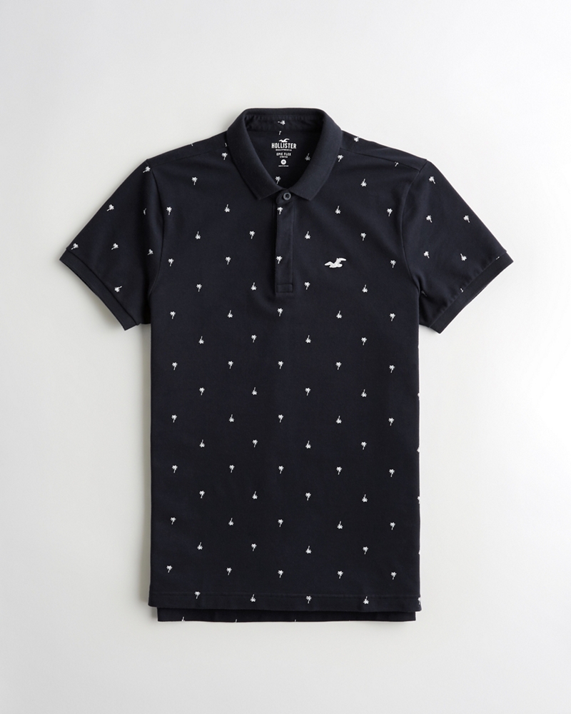 Stretch Shrunken-Collar Polo