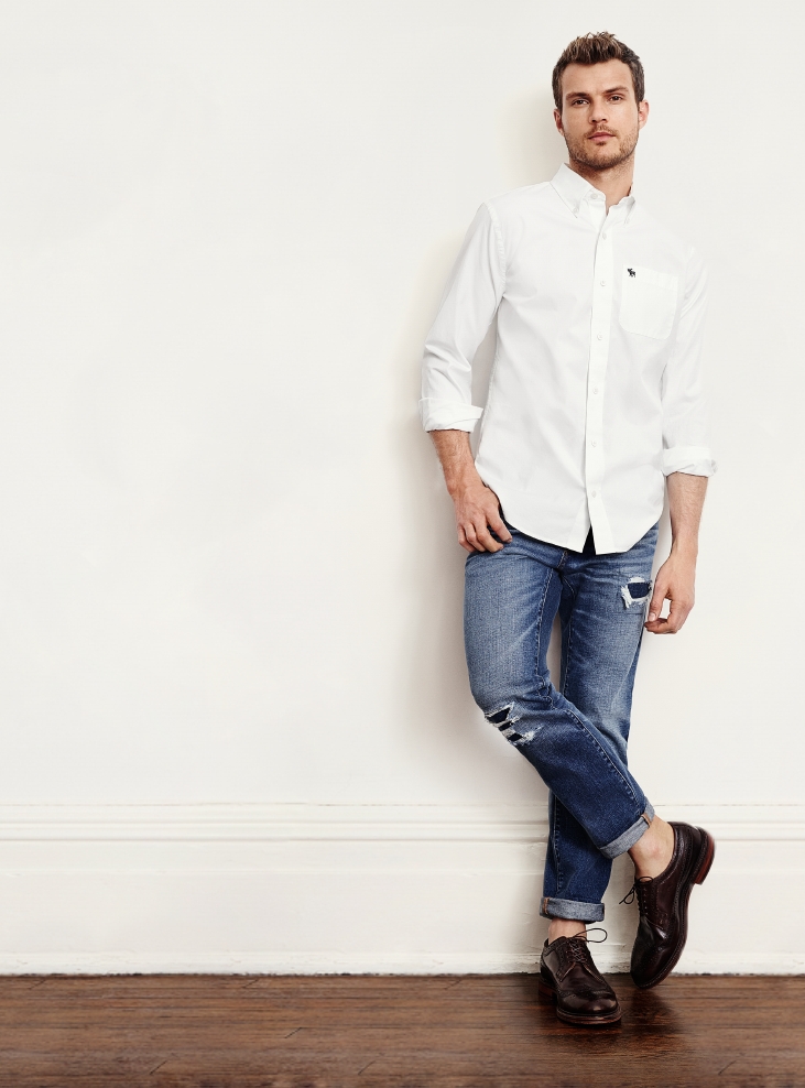 Mens Slim Straight Jeans