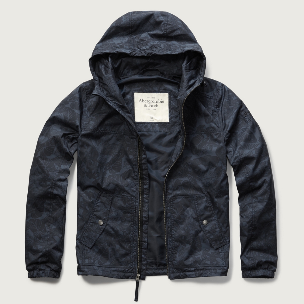 patterned windbreaker