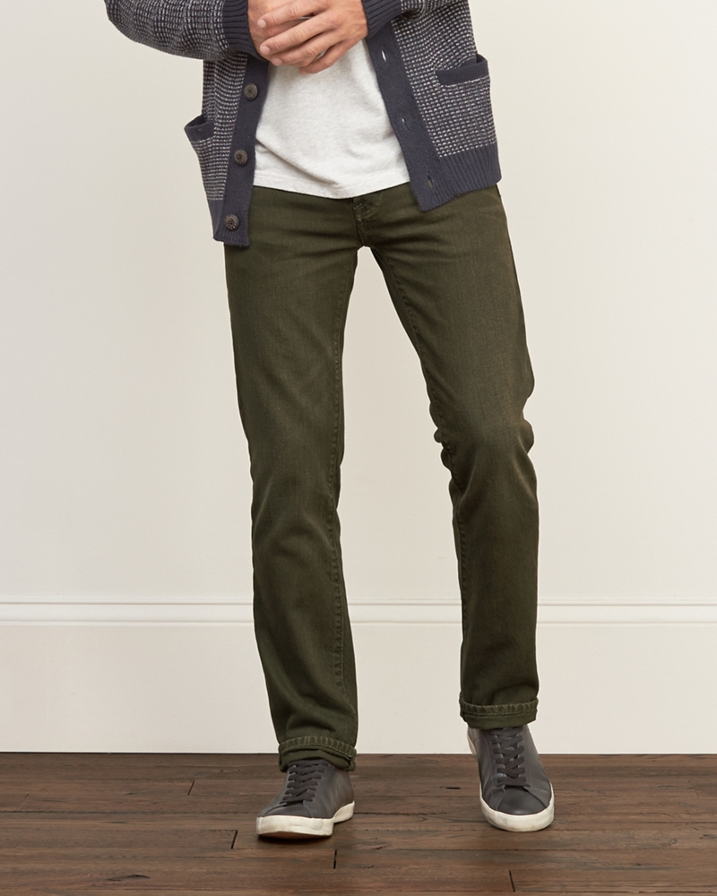 Mens Slim Straight Jeans