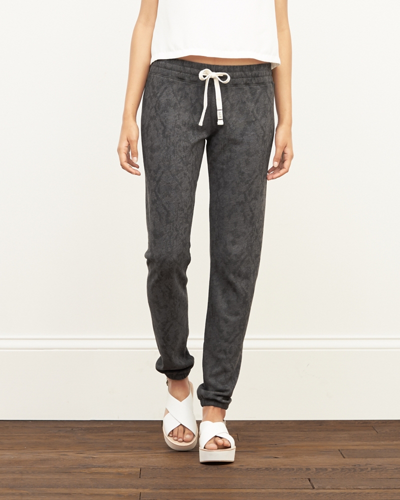 patterned sweatpants