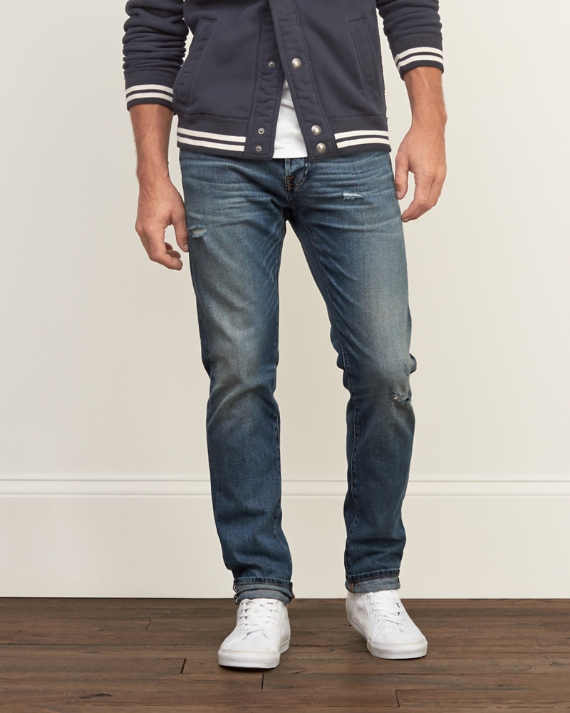 Mens Straight Everyday Stretch Selvedge Jeans