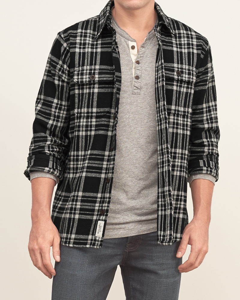 Mens Plaid Flannel Shirt Mens Clearance