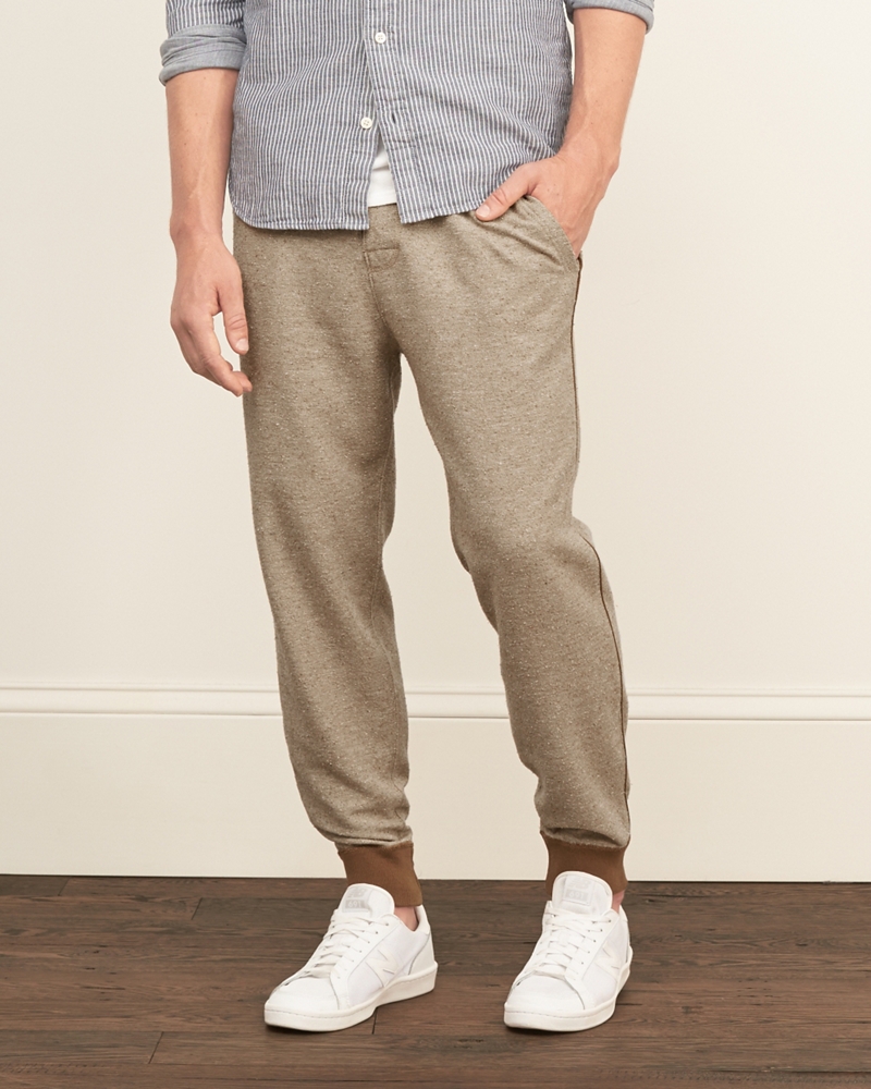 Mens A&F Iconic Fleece Joggers