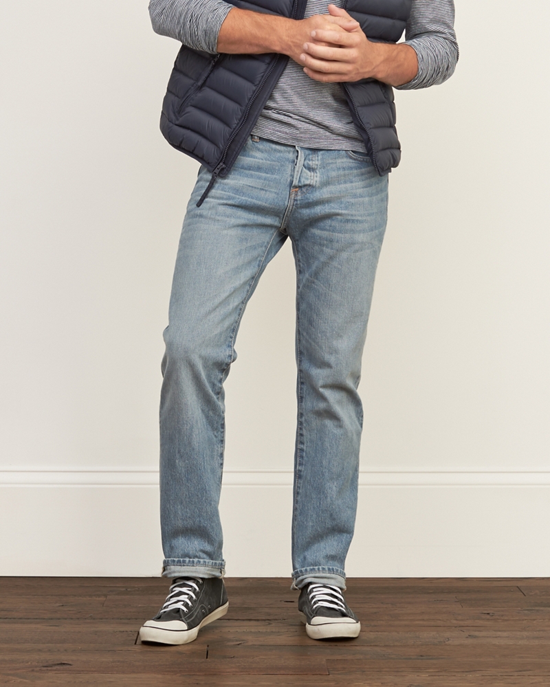 Mens Classic Straight Jeans