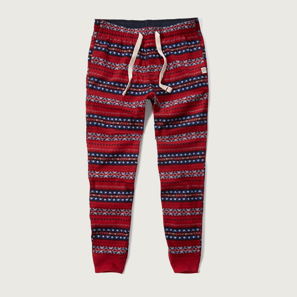 flannel joggers for men