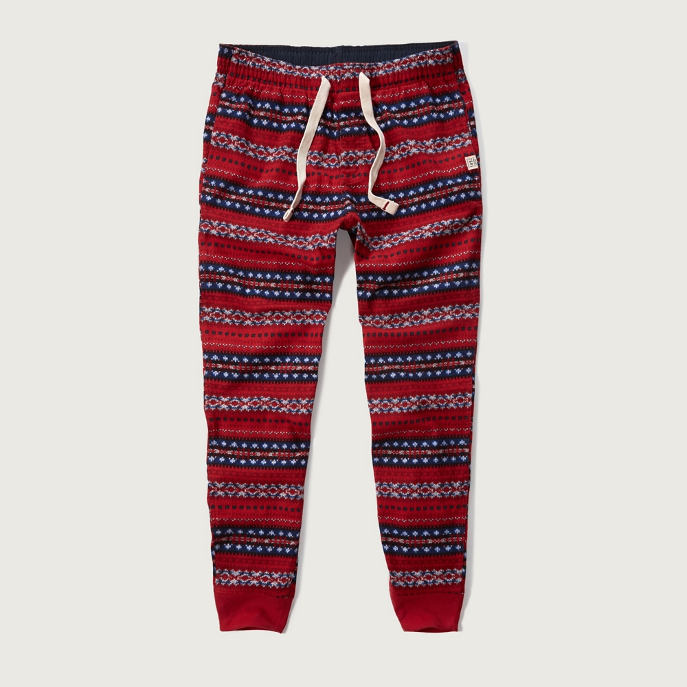 men flannel joggers