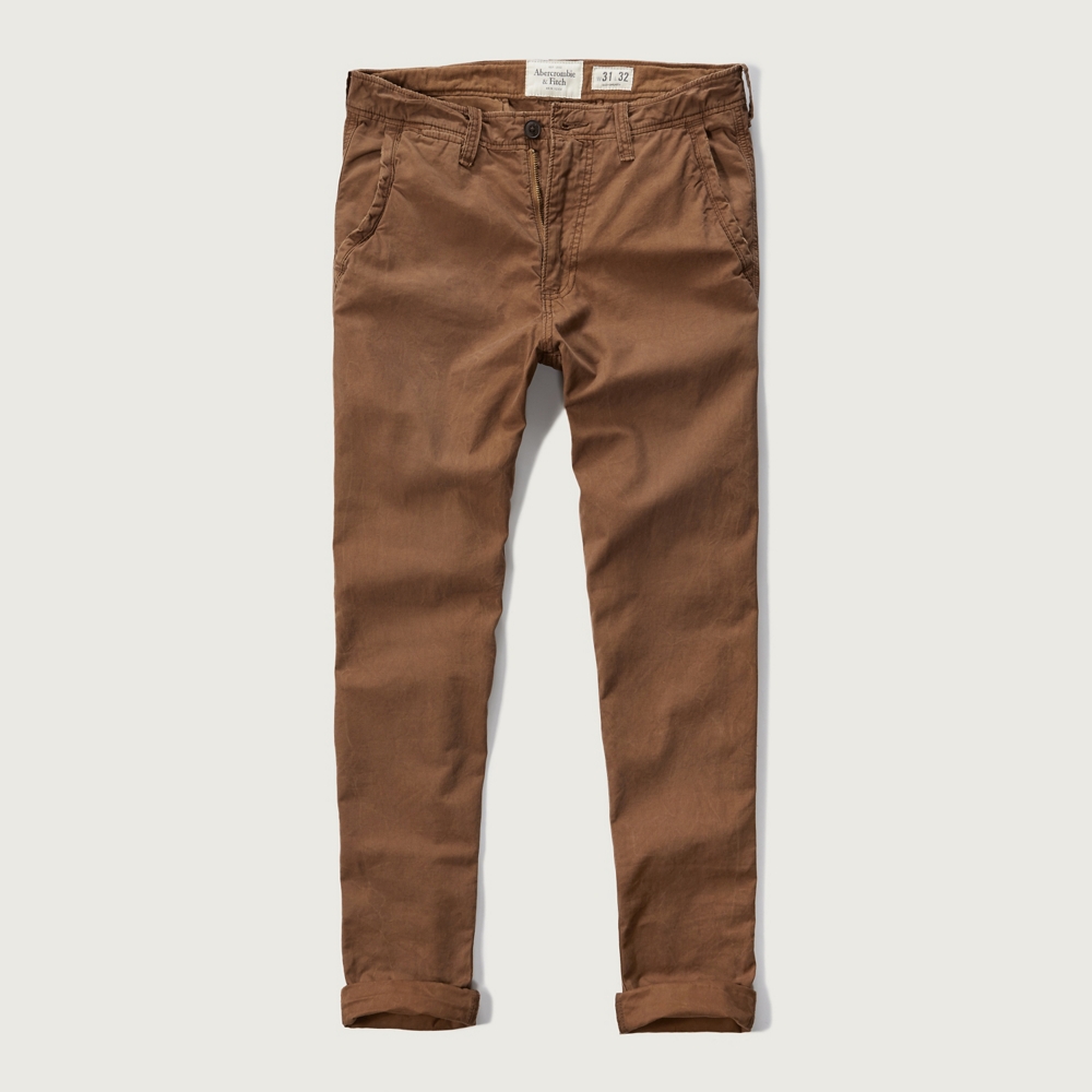 Mens A&F Taper Chinos Mens Pants