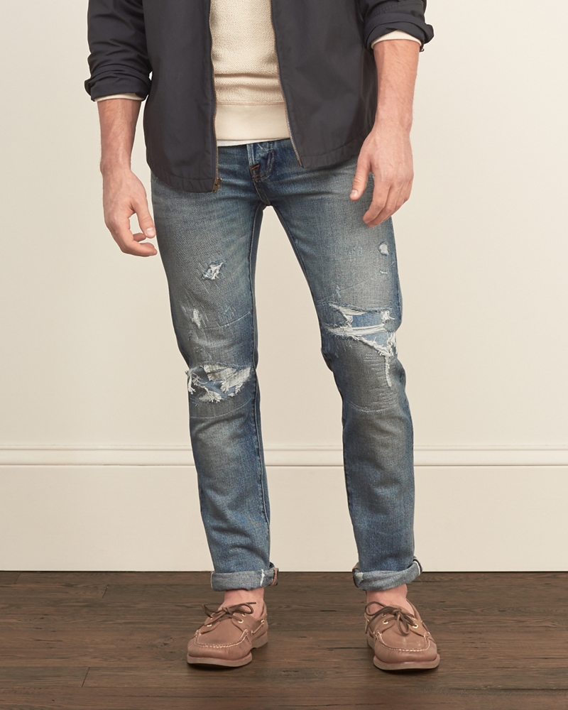 Mens Skinny Selvedge Jeans