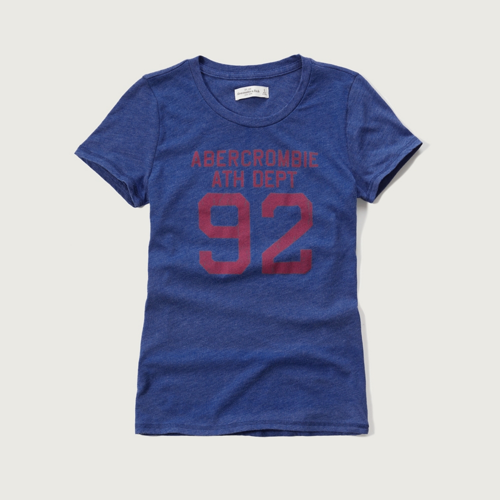 Womens Distressed Logo Graphic Tee Womens Clearance