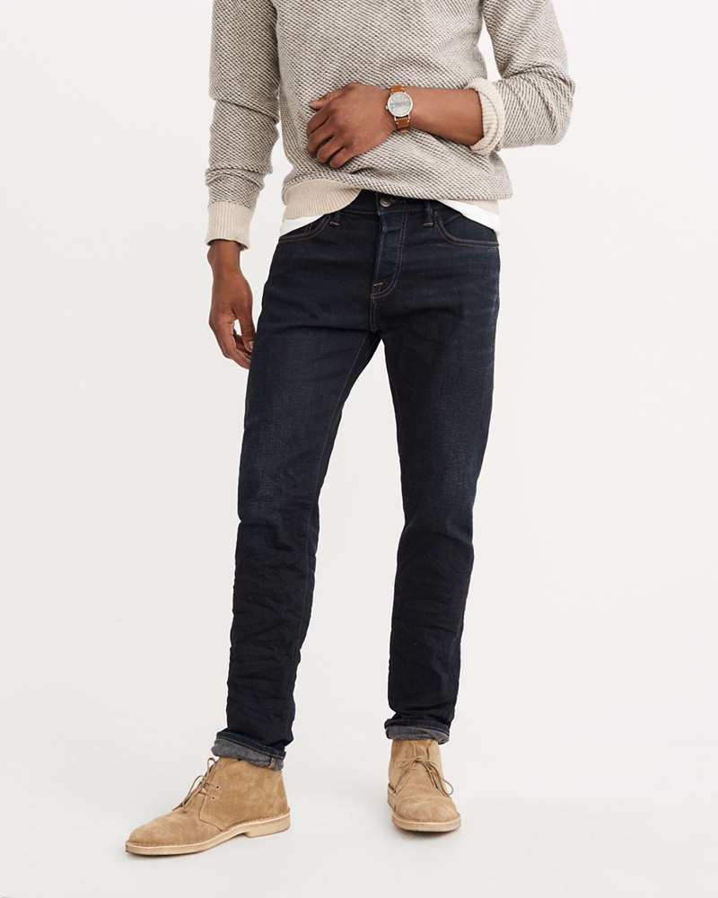 Mens Straight Everyday Stretch Selvedge Jeans