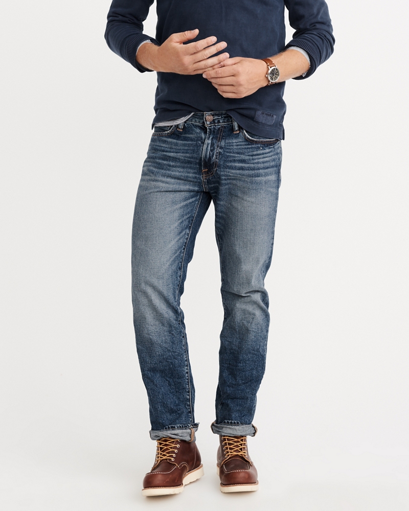 Mens Classic Straight Jeans