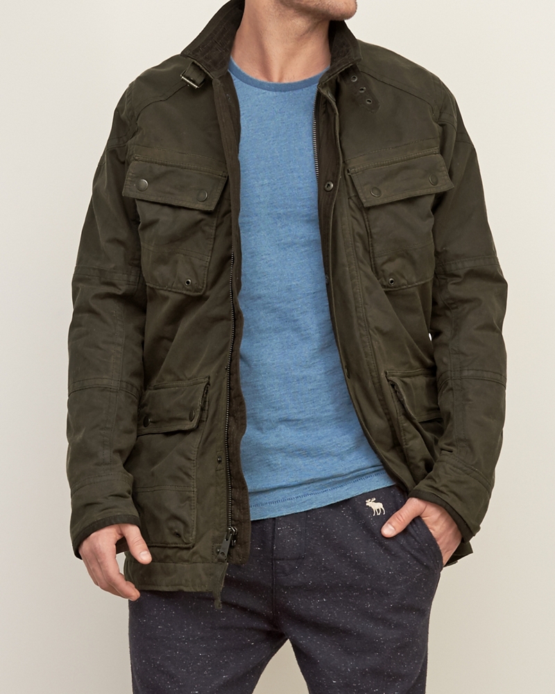Mens Waxed Premium Utility Twill Jacket Mens Outerwear & Jackets