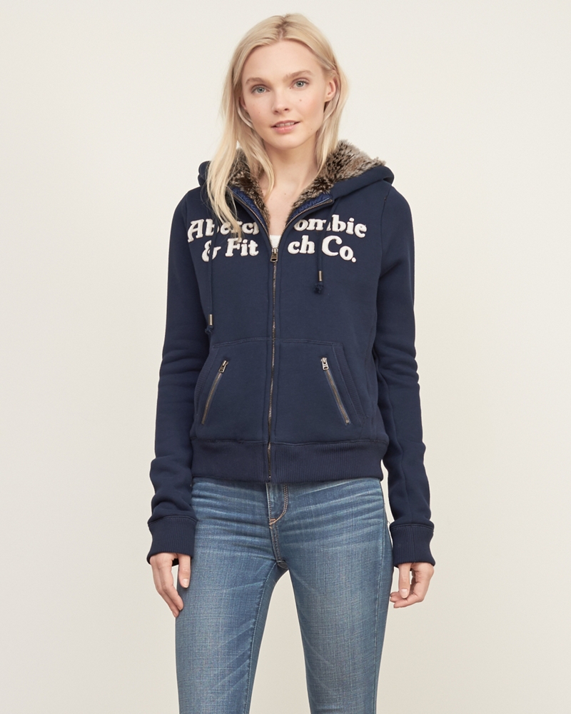 fur lined ladies hoodies