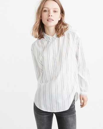 abercrombie popover shirt