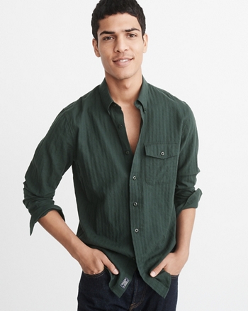 abercrombie popover shirt