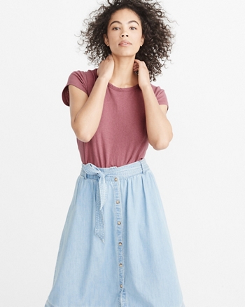 abercrombie essential relaxed crew tee
