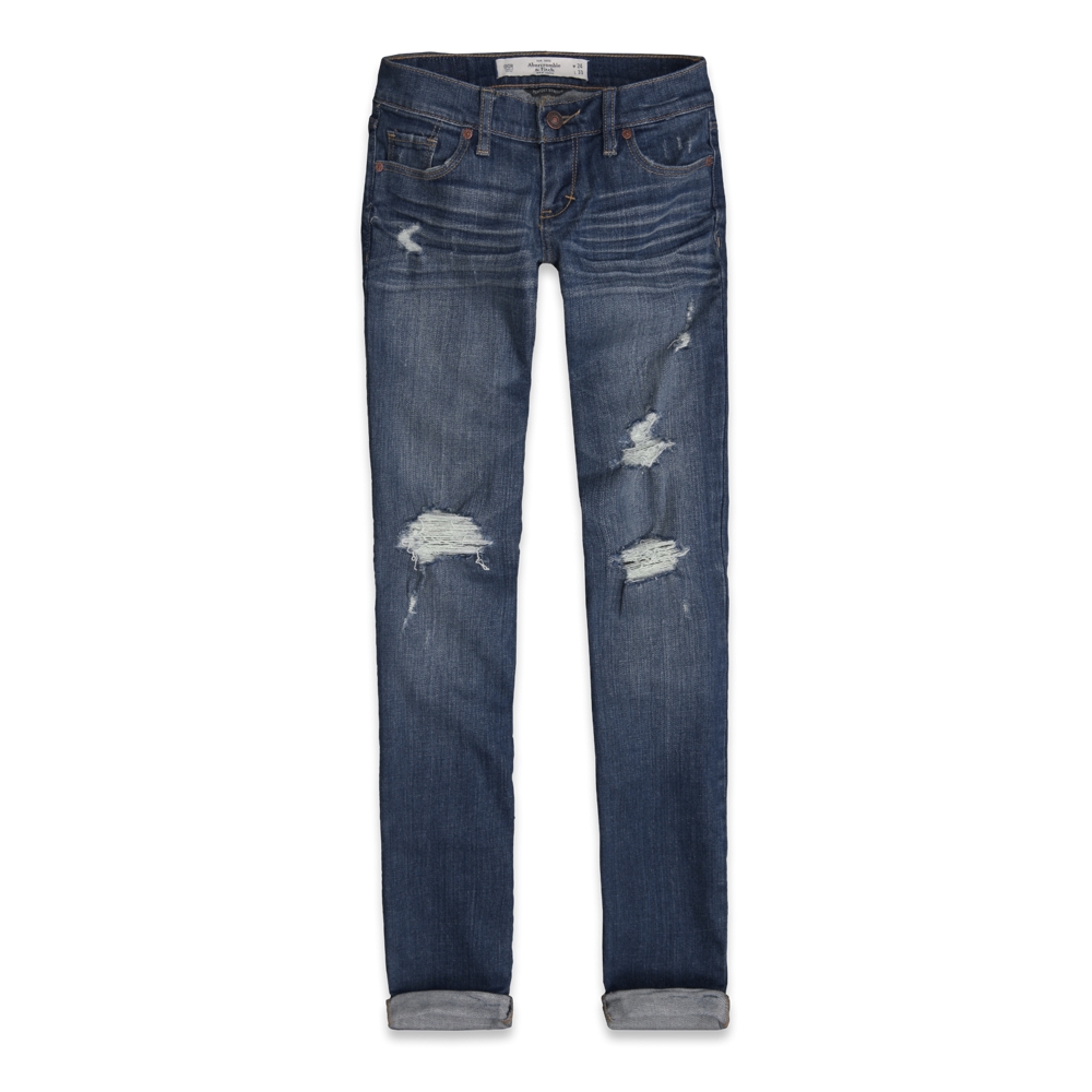 Womens A&F Straight Jeans