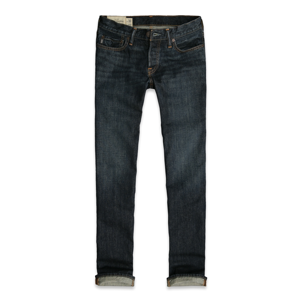 Mens A&F Classic Straight Jeans