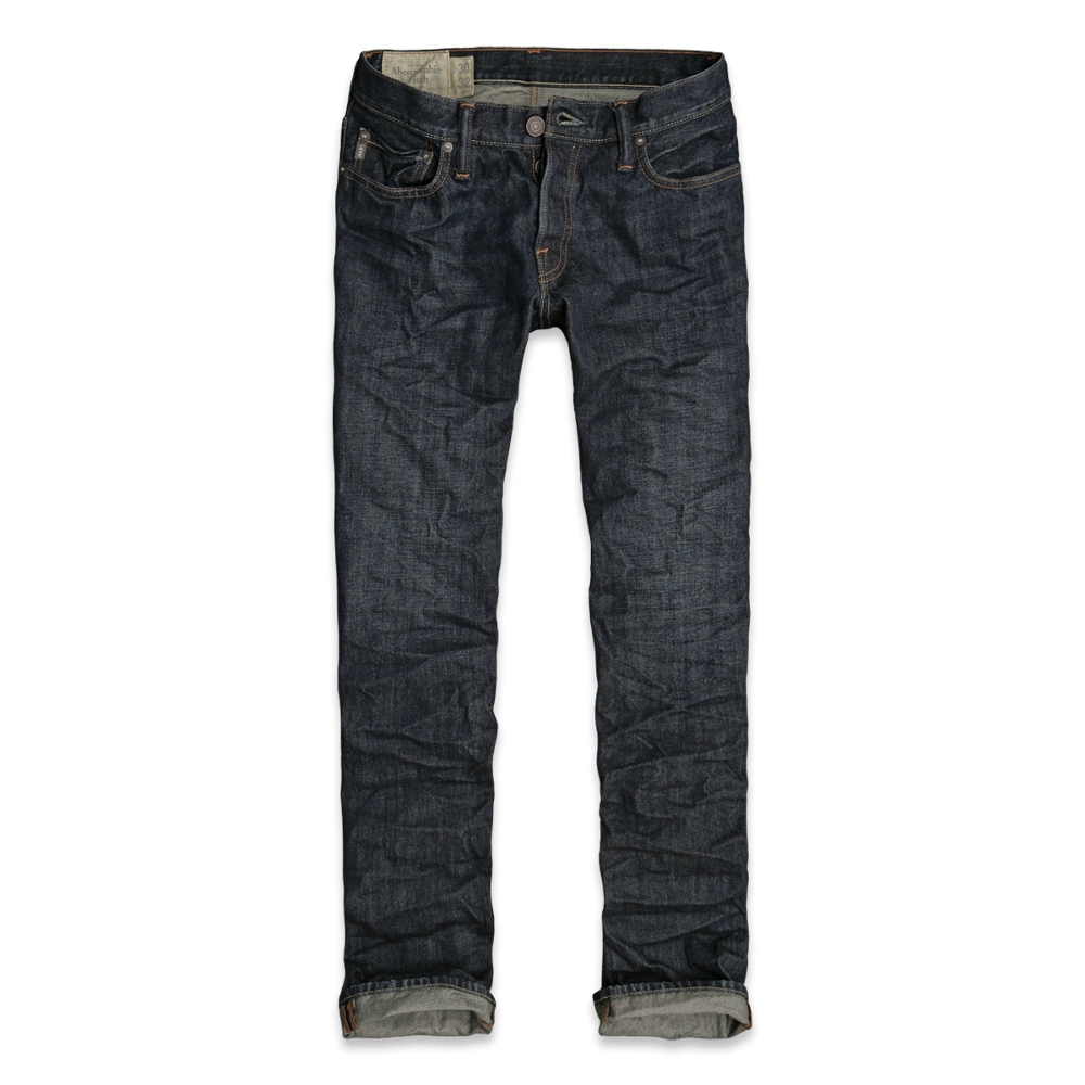 Mens A&F Slim Straight Jeans