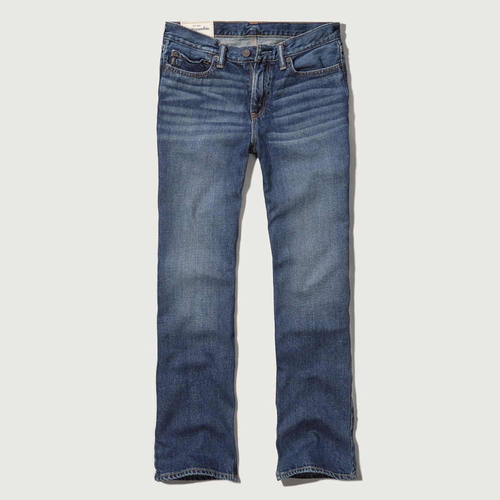 Mens A&F Slim Straight Jeans