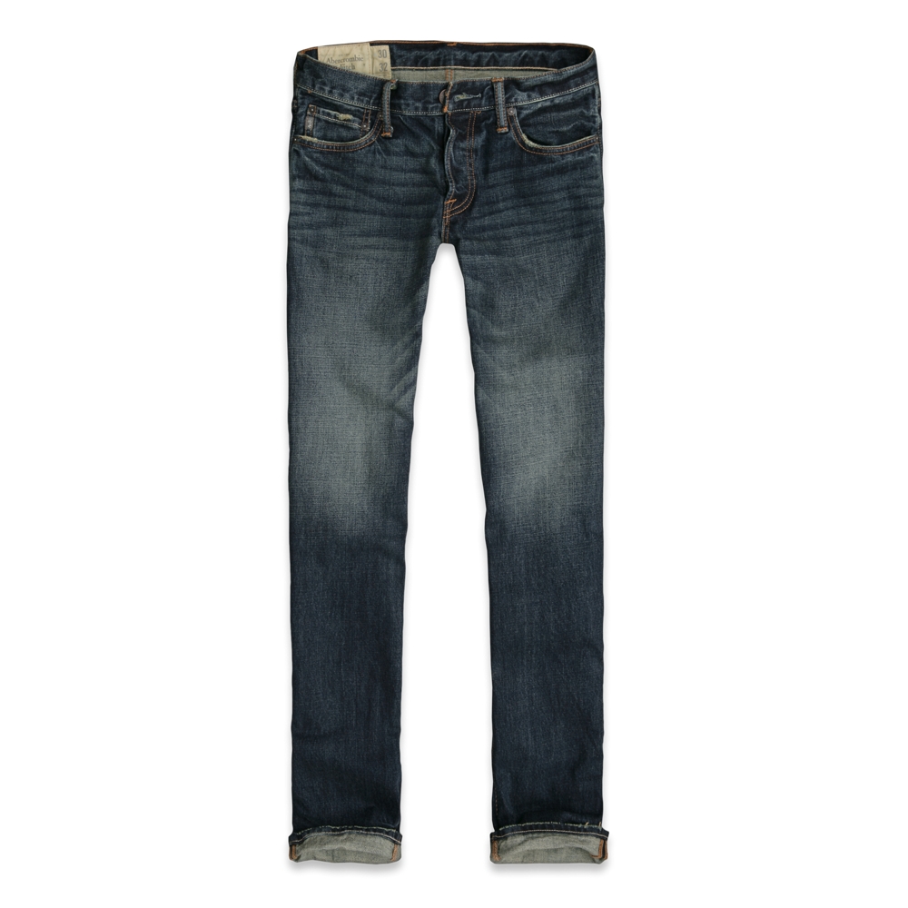 Mens A&F Classic Straight Jeans