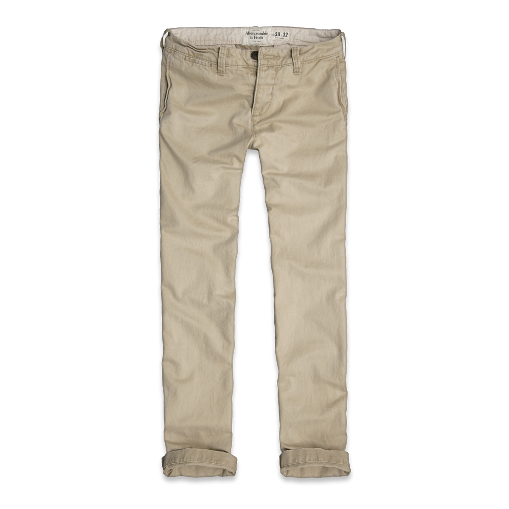 Mens A&F Slim Straight Chinos