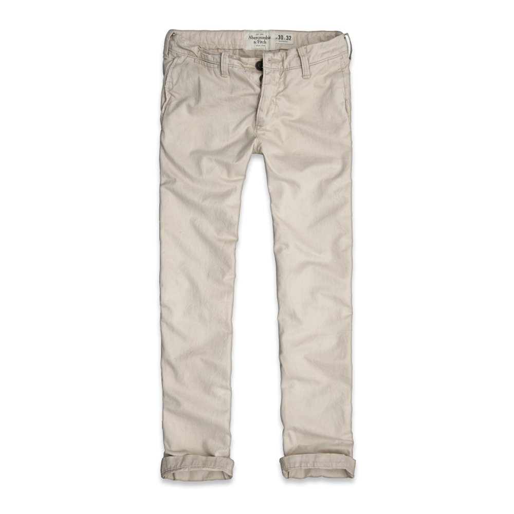 Mens A&F Slim Straight Chinos
