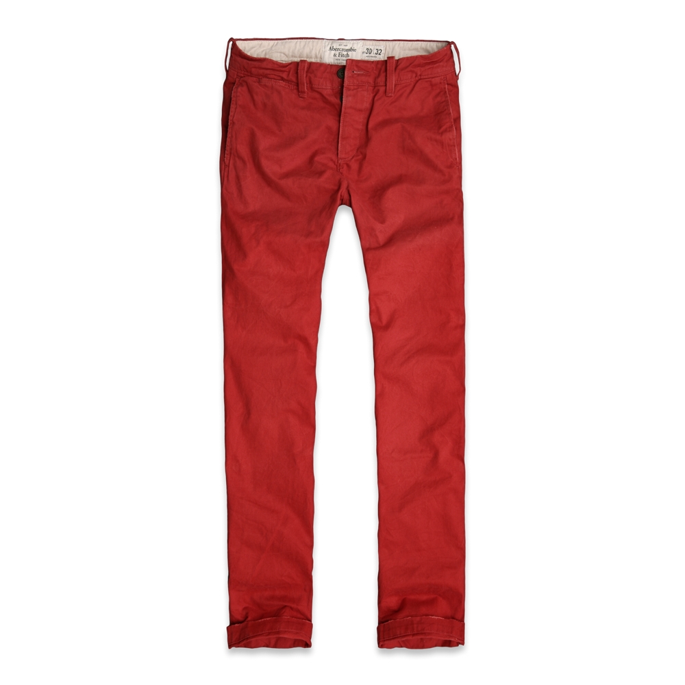 Mens A&F Redesigned Skinny Chino
