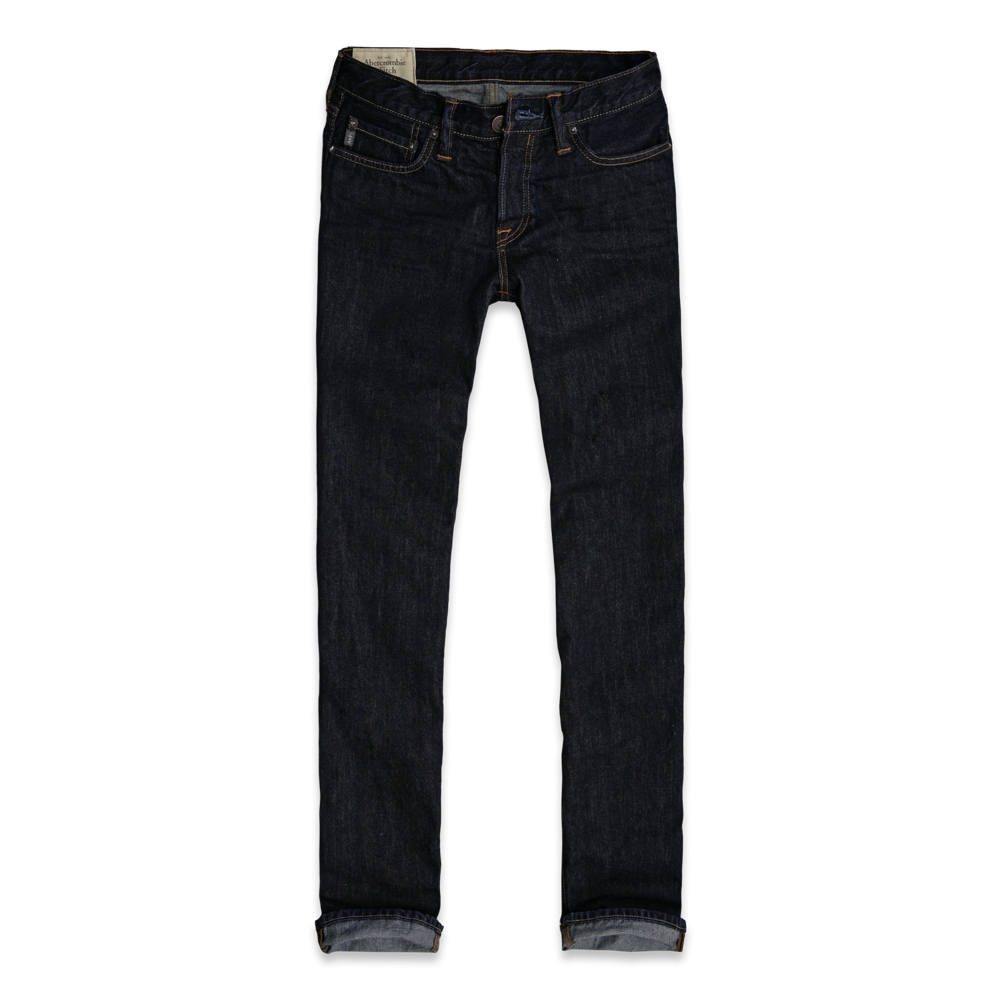 Mens A&F Classic Straight Jeans