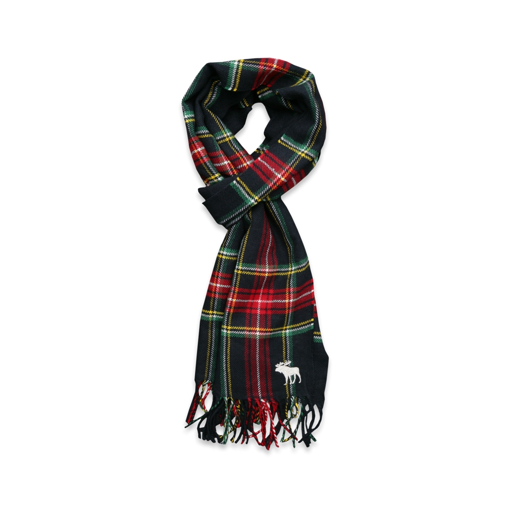 Mens Classic Plaid Scarf