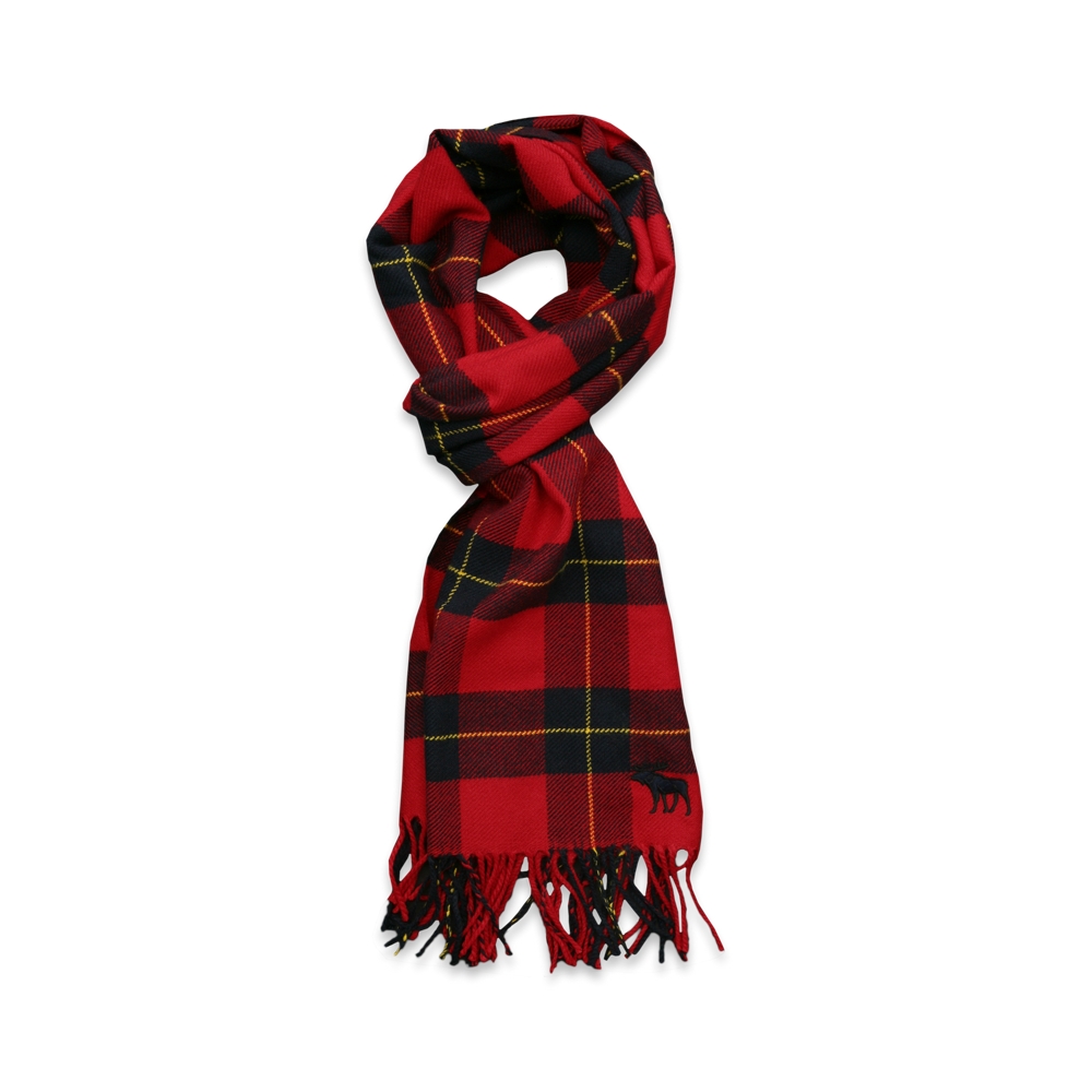 Mens Classic Plaid Scarf