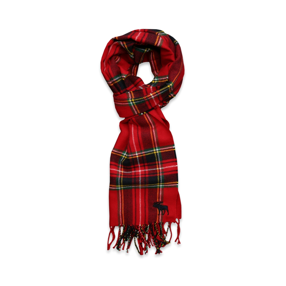 Mens Classic Plaid Scarf