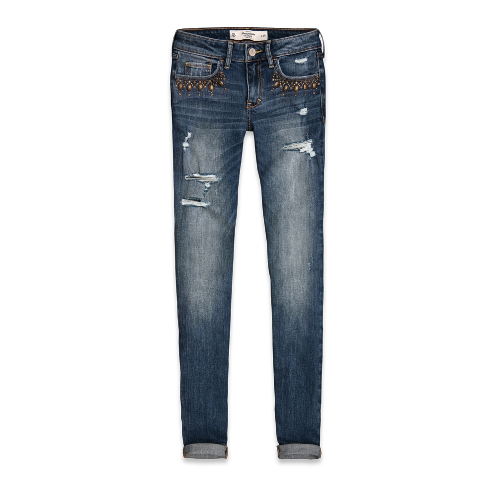 Womens A&F Super Skinny Jeans