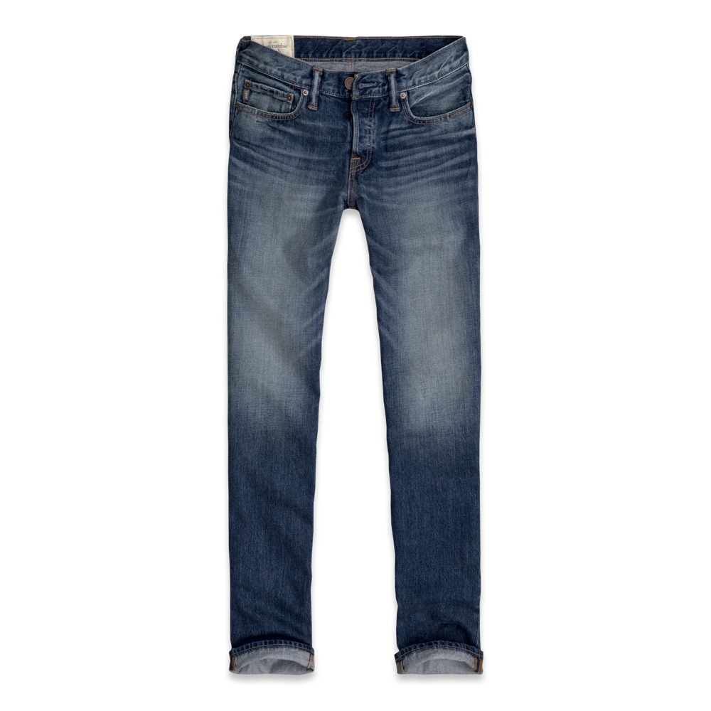 Mens A&F Classic Straight Jeans