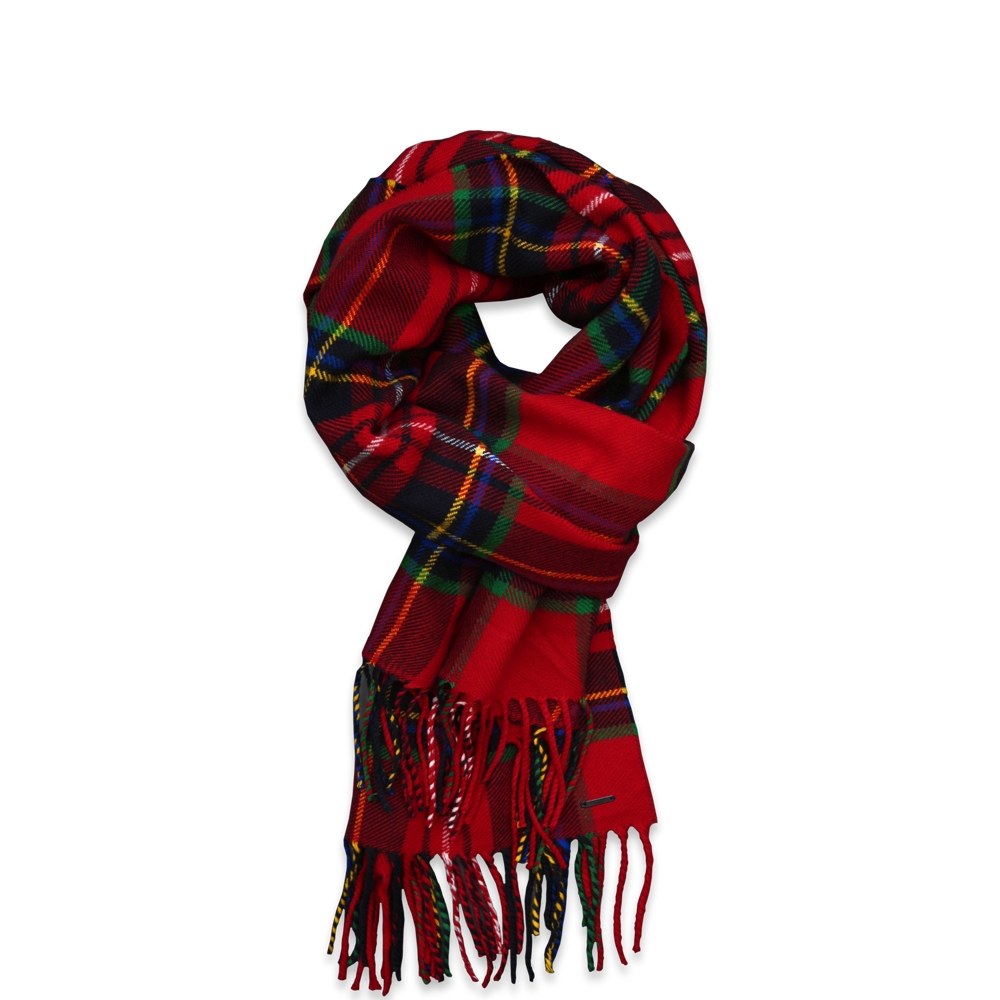 Womens Classic Plaid Scarf