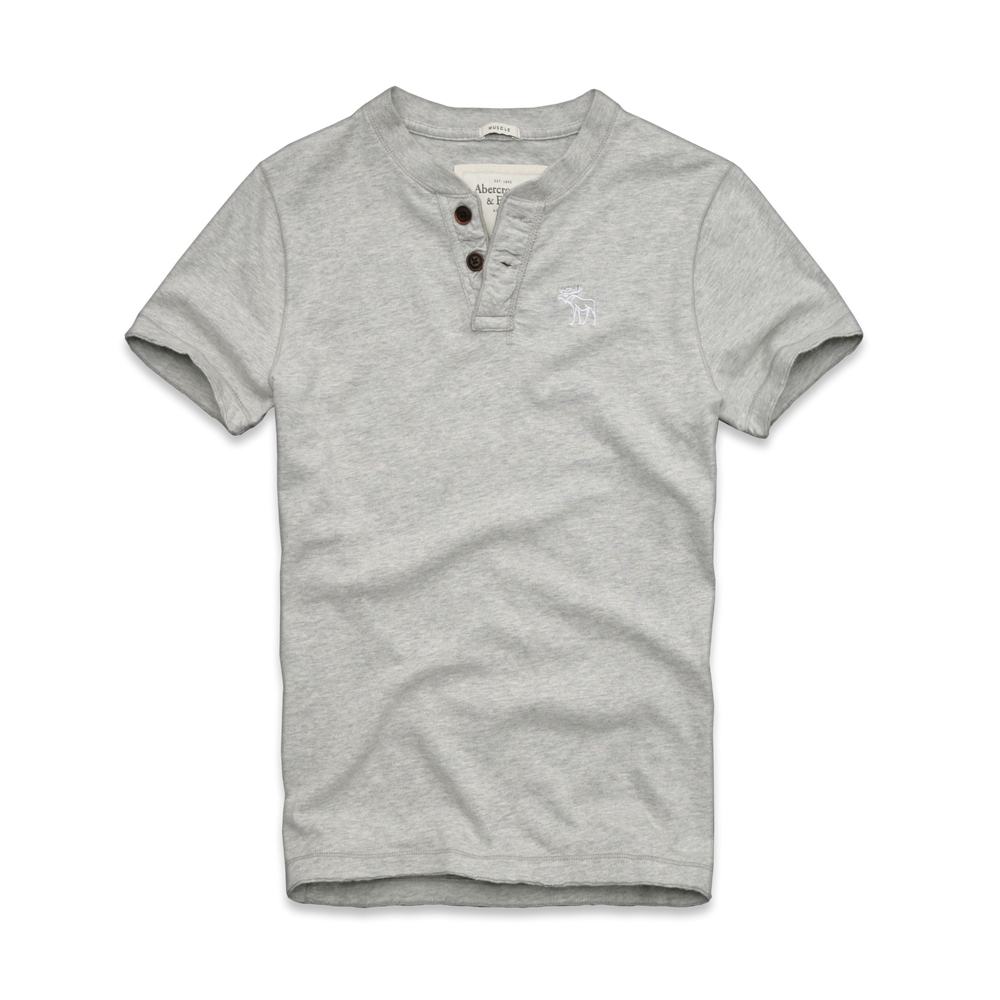 Mens Gray Peak Henley