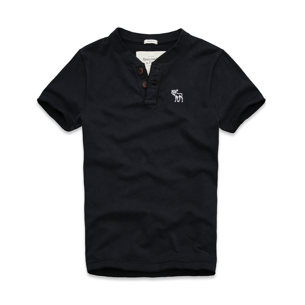 Mens Gray Peak Henley