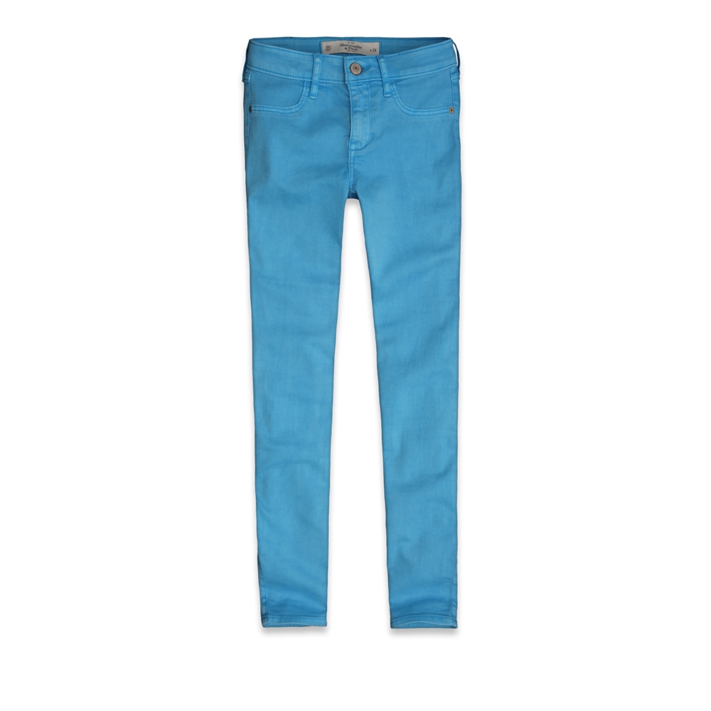 Womens A&F Super Skinny Ankle Jeans