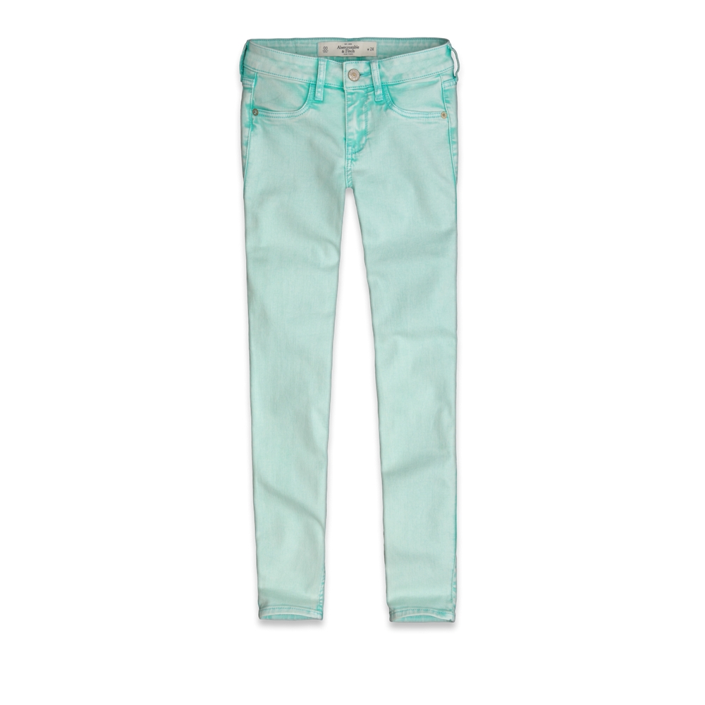 Womens A&F Super Skinny Ankle Jeans