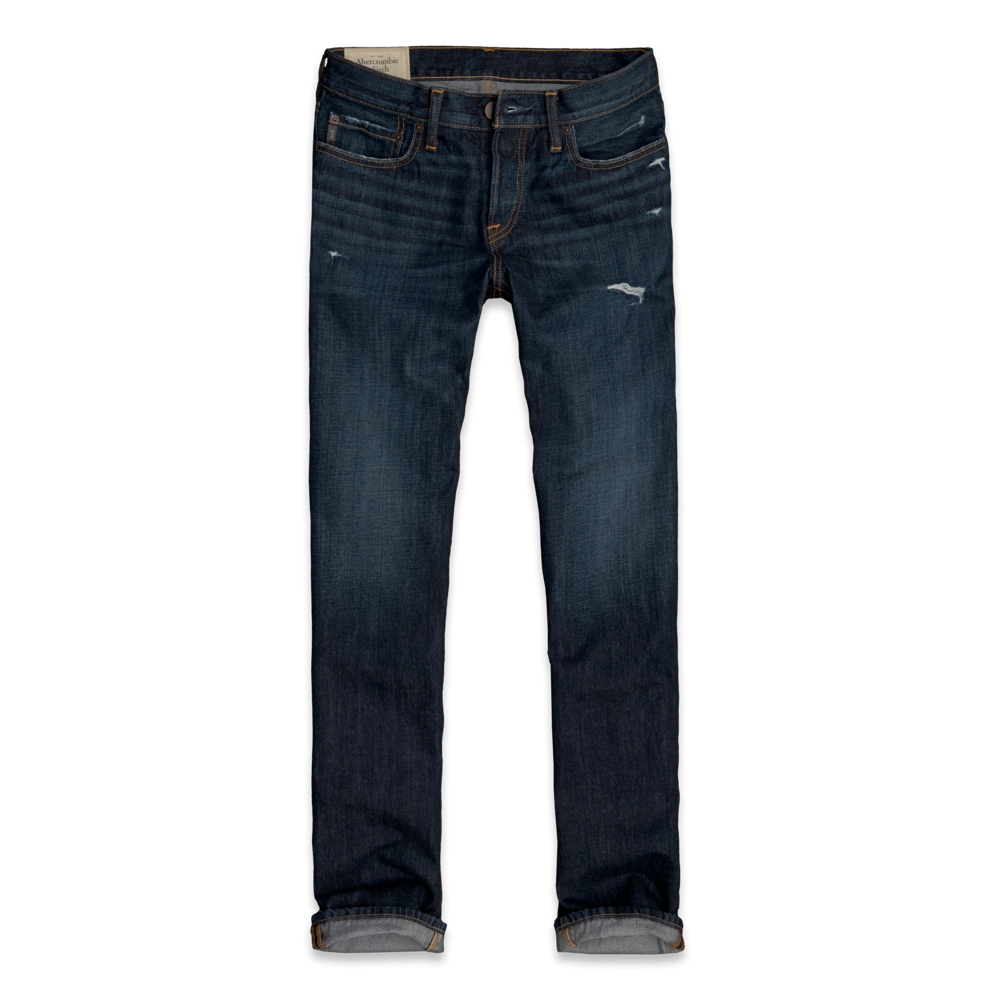 Mens A&F Classic Straight Jeans