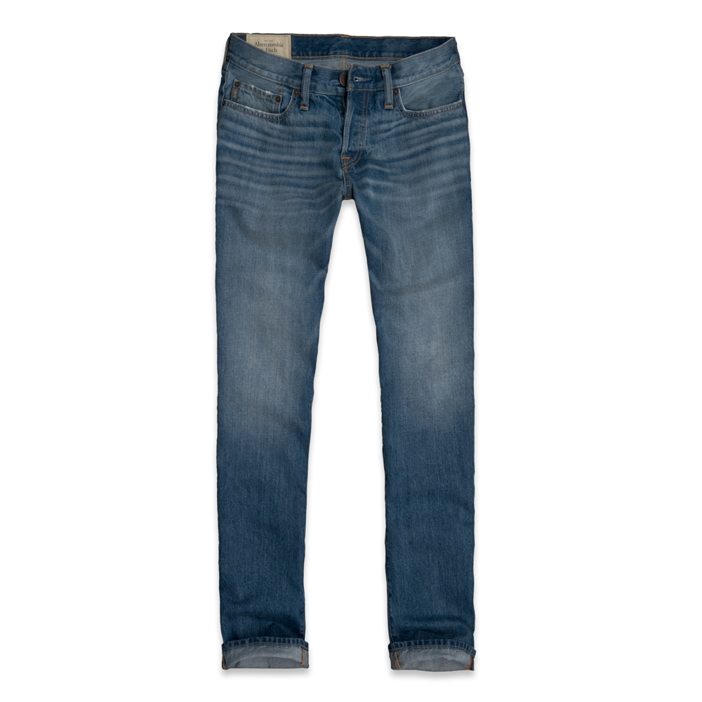 Mens A&F Classic Straight Jeans