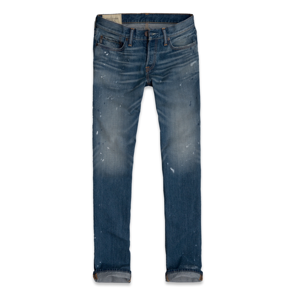 Mens A&F Classic Straight Jeans
