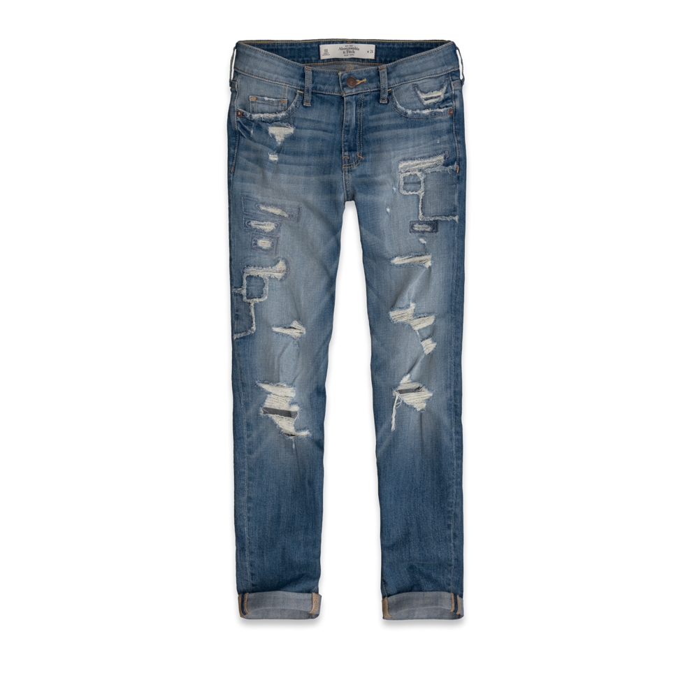 Womens A&F Boyfriend Jeans