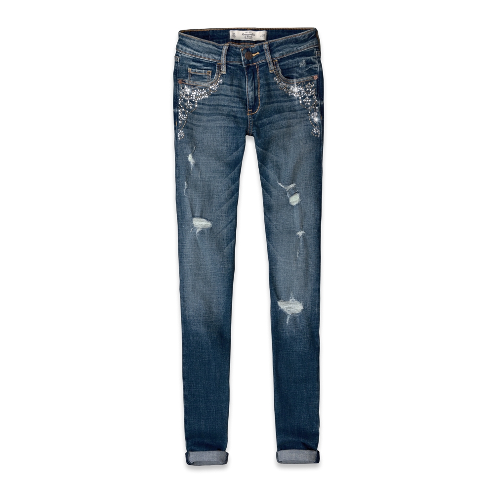 Womens A&F Super Skinny Jeans