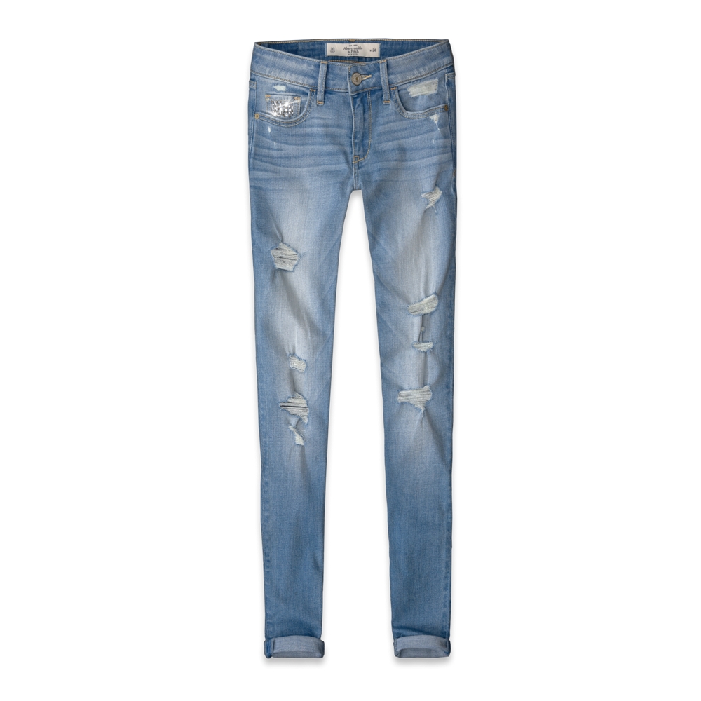 Womens A&F Super Skinny Jeans