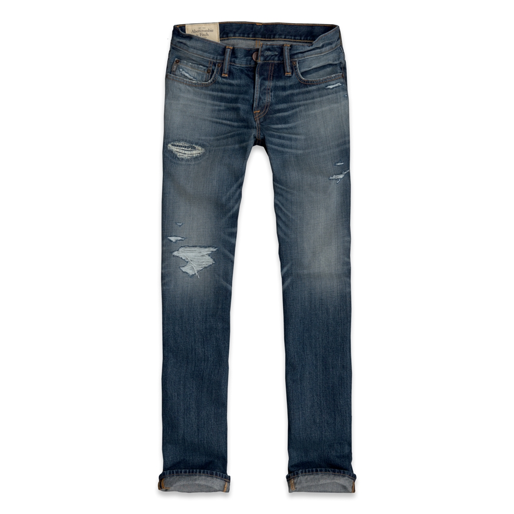 Mens A&F Classic Straight Jeans
