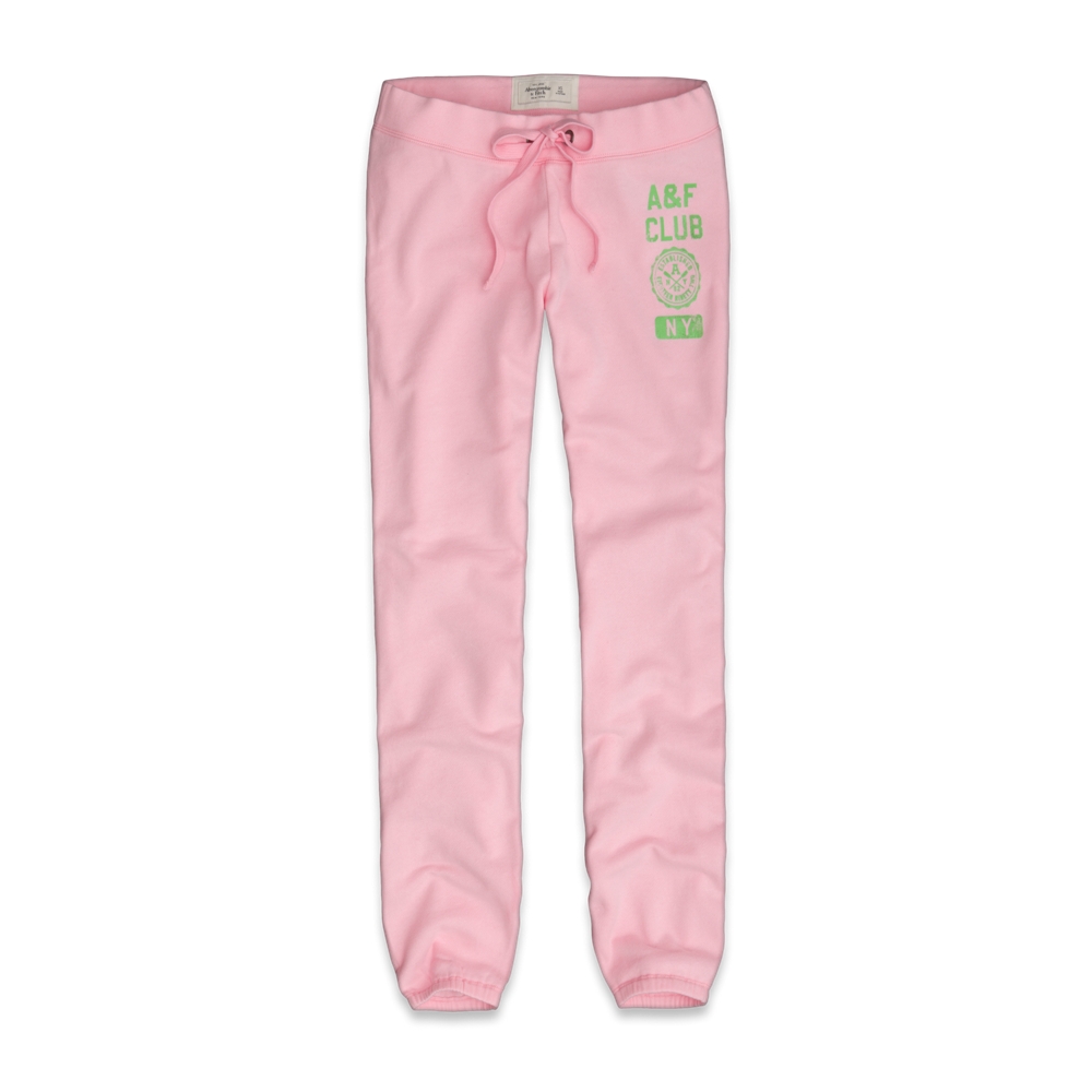Womens A&F Classic Banded Sweatpants
