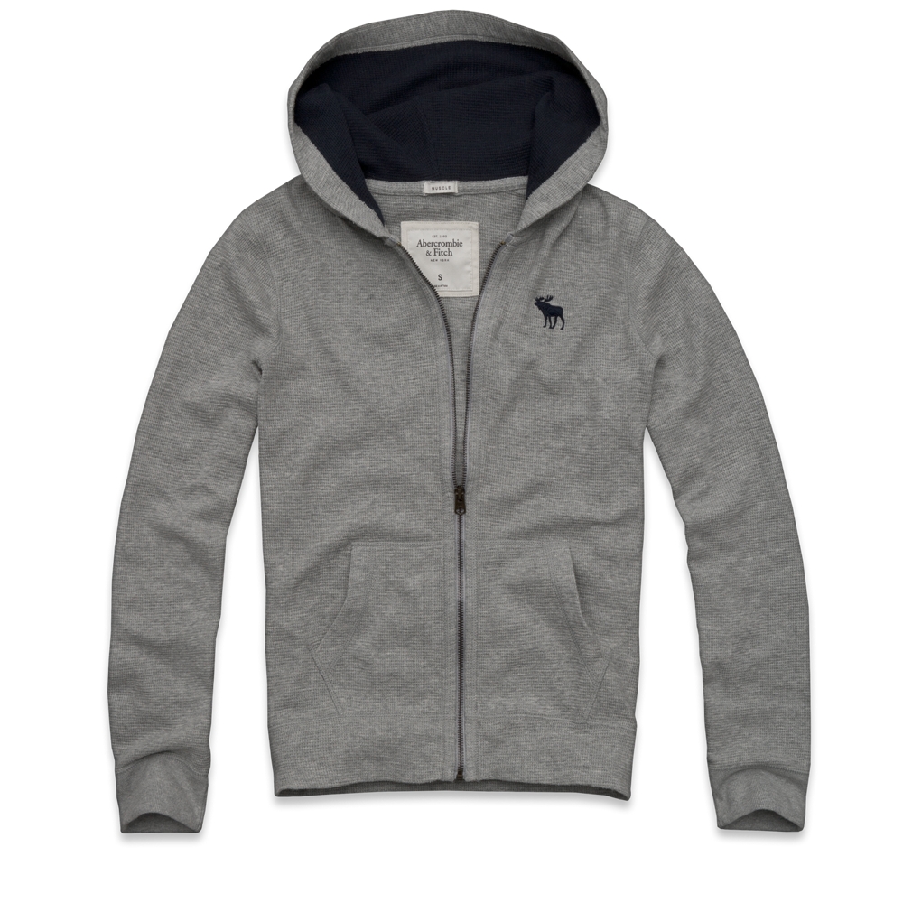 Mens Buck Pond Waffle Texture Hoodie Tee