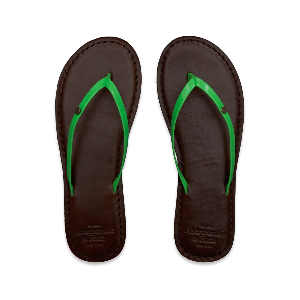 Womens Colorful Spring Flip Flops